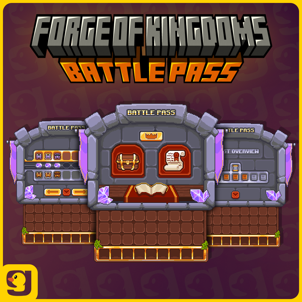 Forge of Kingdoms | BattlePass GUIs preview image