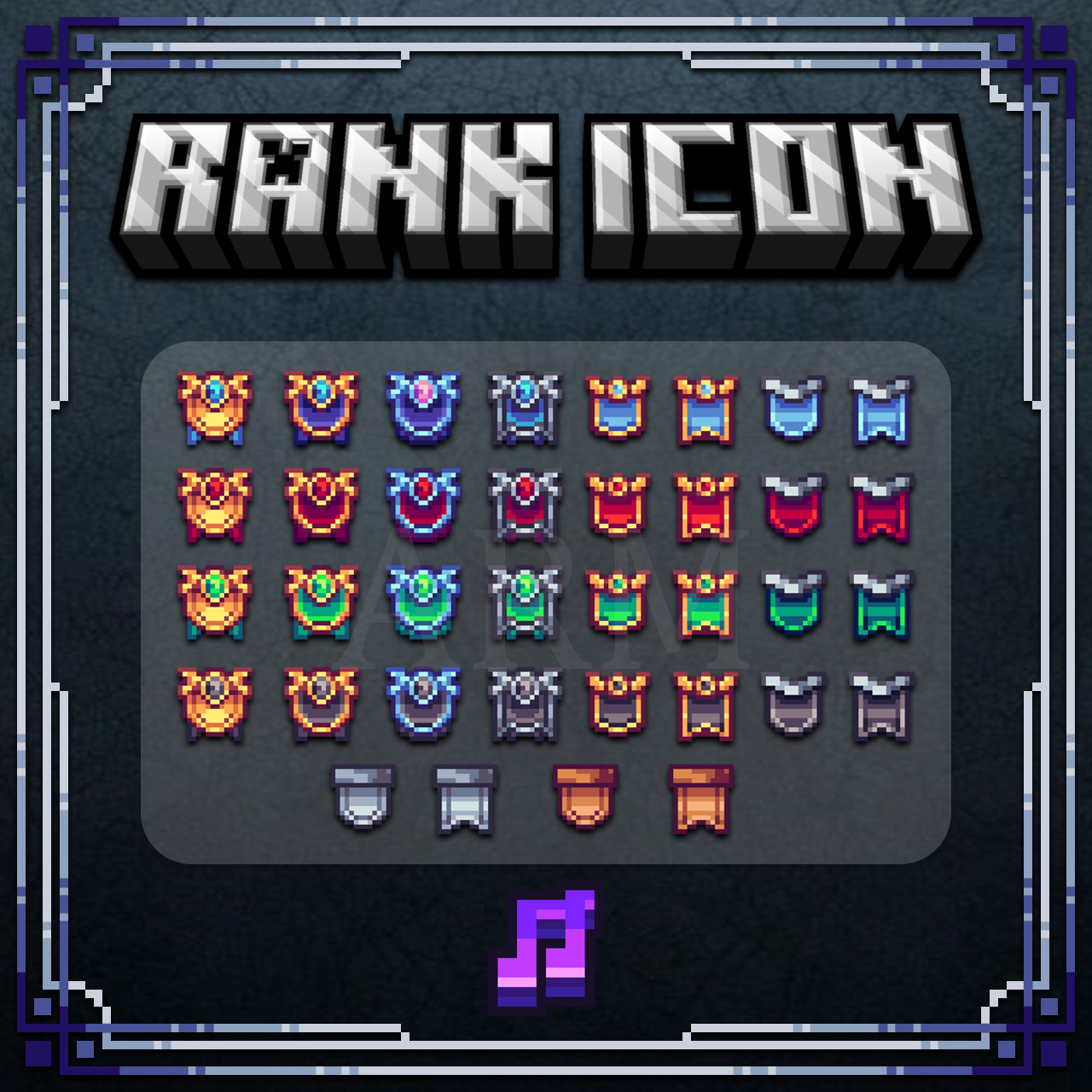 Essential Rank Icon Button preview image