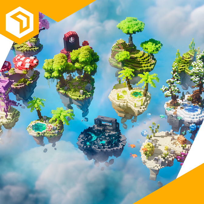 Anteprima di 15 Pacchetto Isole Skyblock