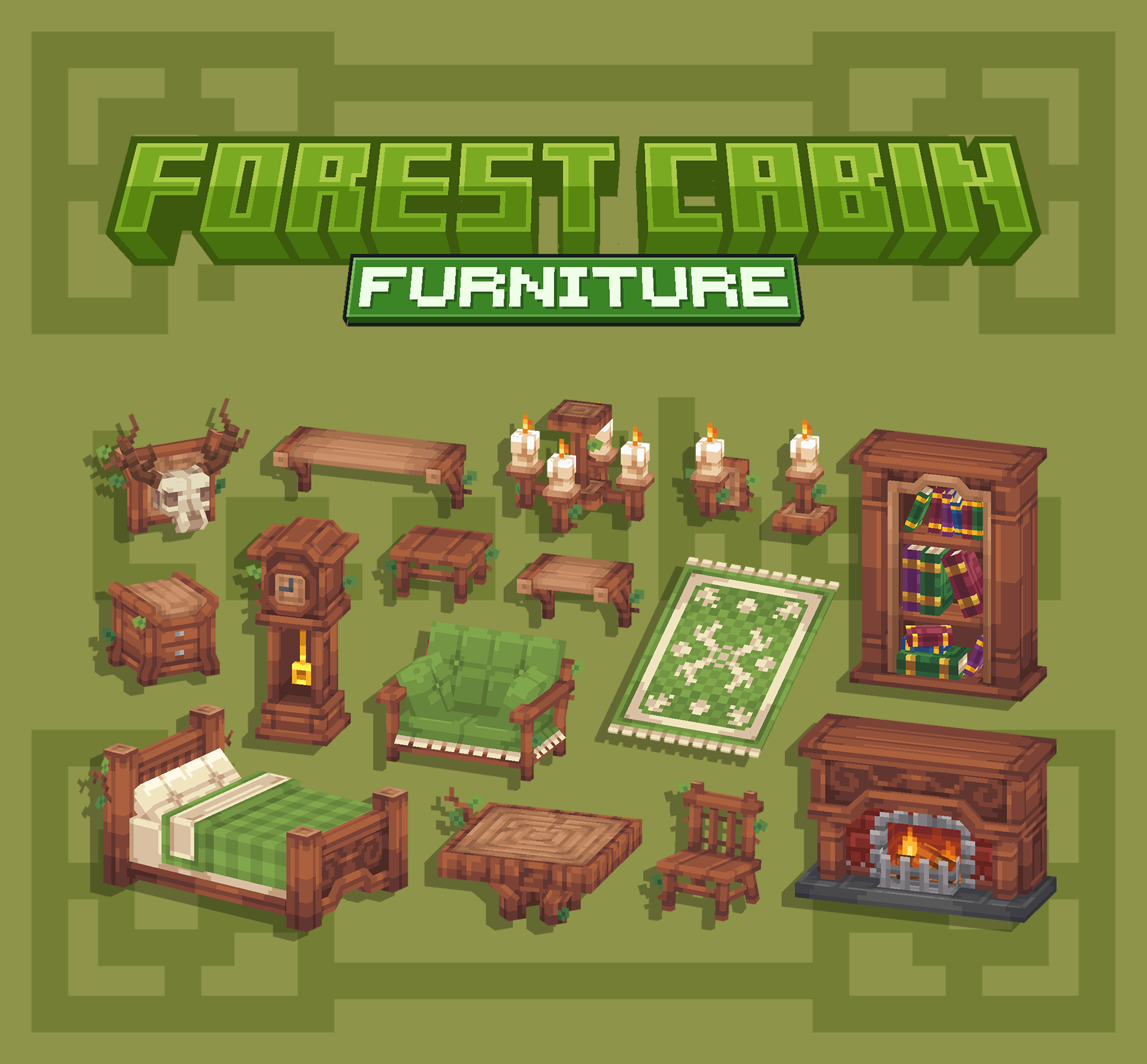 Forest Cabin Furniture【Dyeable】 preview image