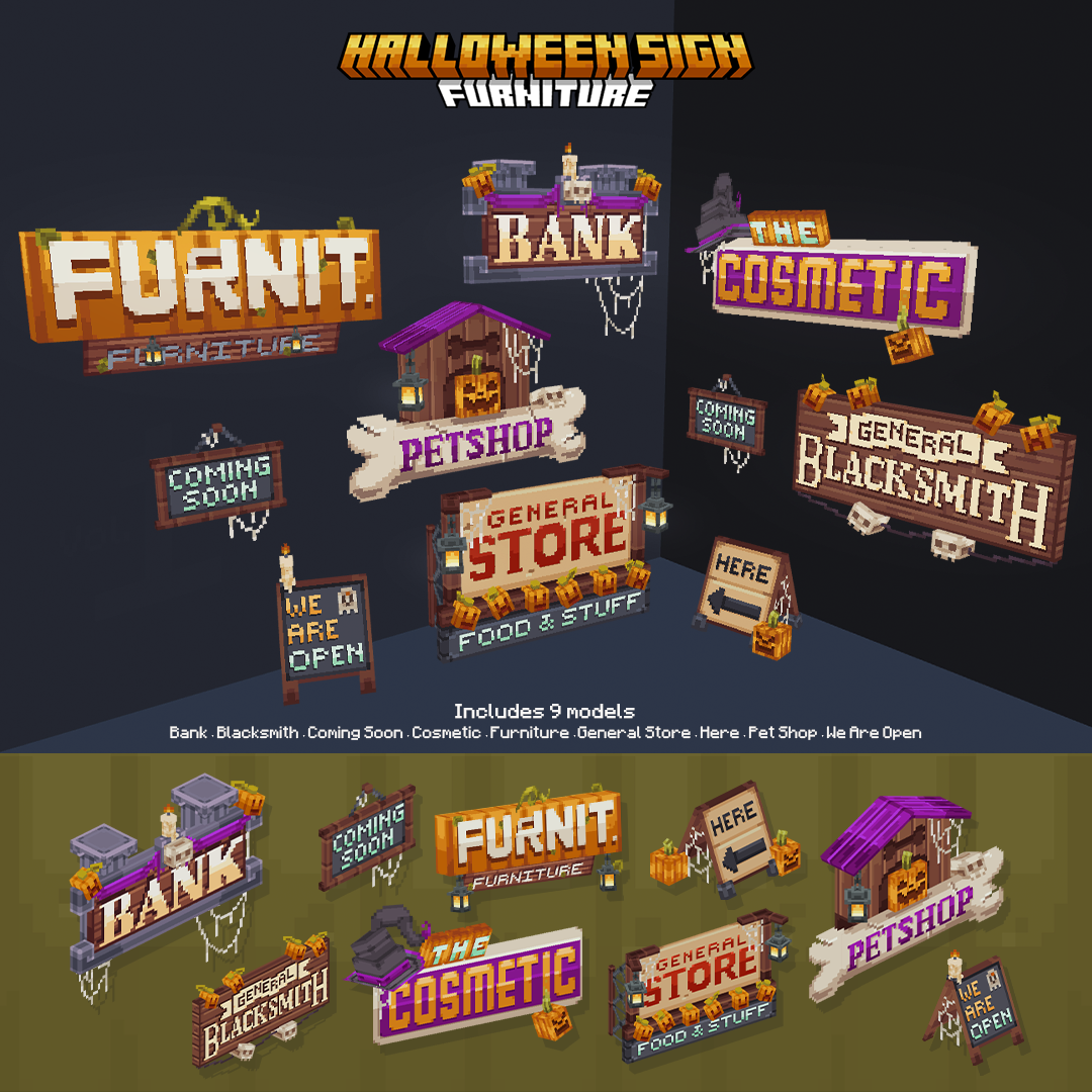 Halloween sign Pack preview image