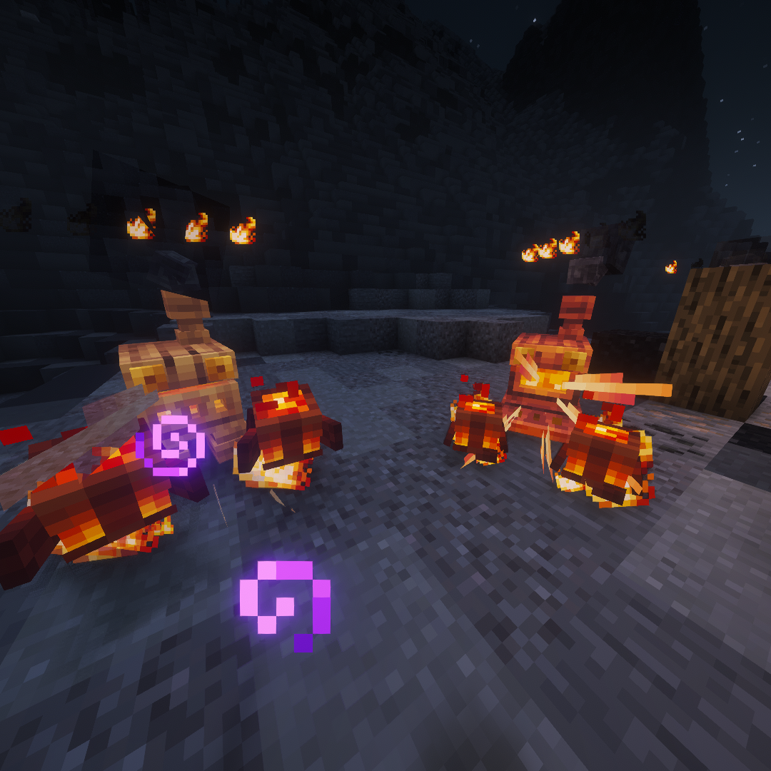 Soot furnaces releasing ember spirits with five fire markers