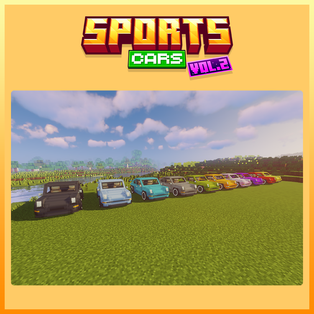 minecraft blockbench sports cars vehicles mcmodels