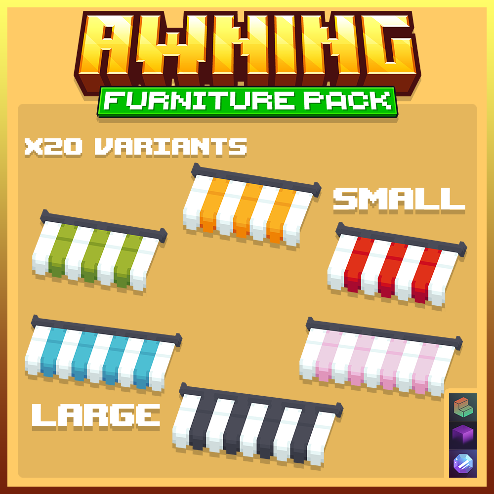 minecraft blockbench furniture decor decoration props pack