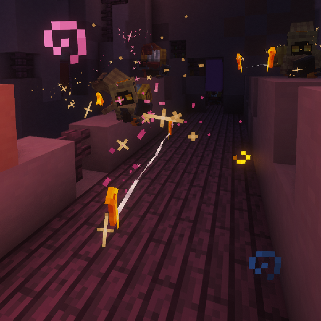 Spool variants fighting among magical threads and sparkles