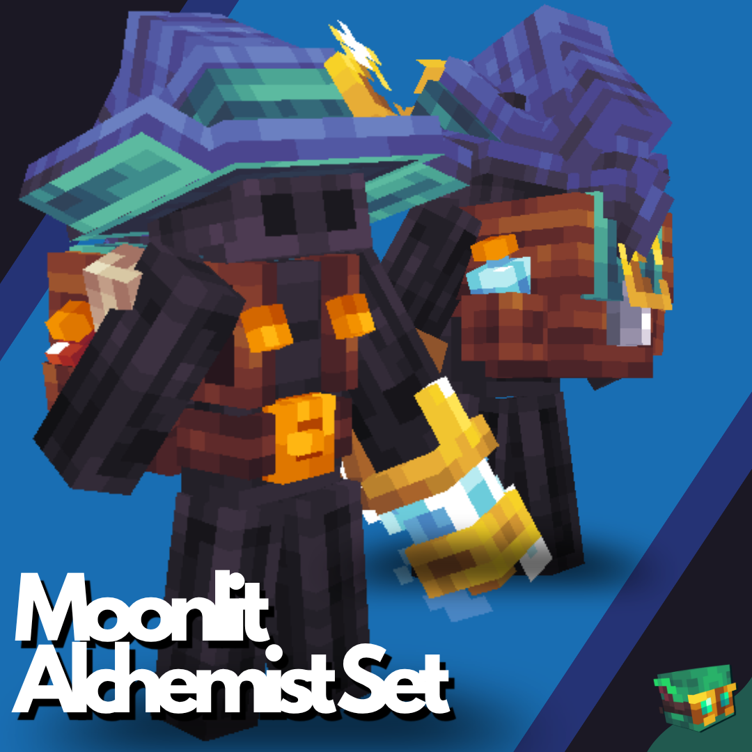 Moonlit Alchemist Set | Dyeable Hat, Backpack & Lantern preview image