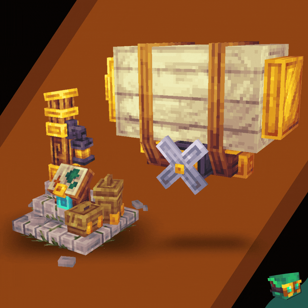 Airship Docking Post animated showcase