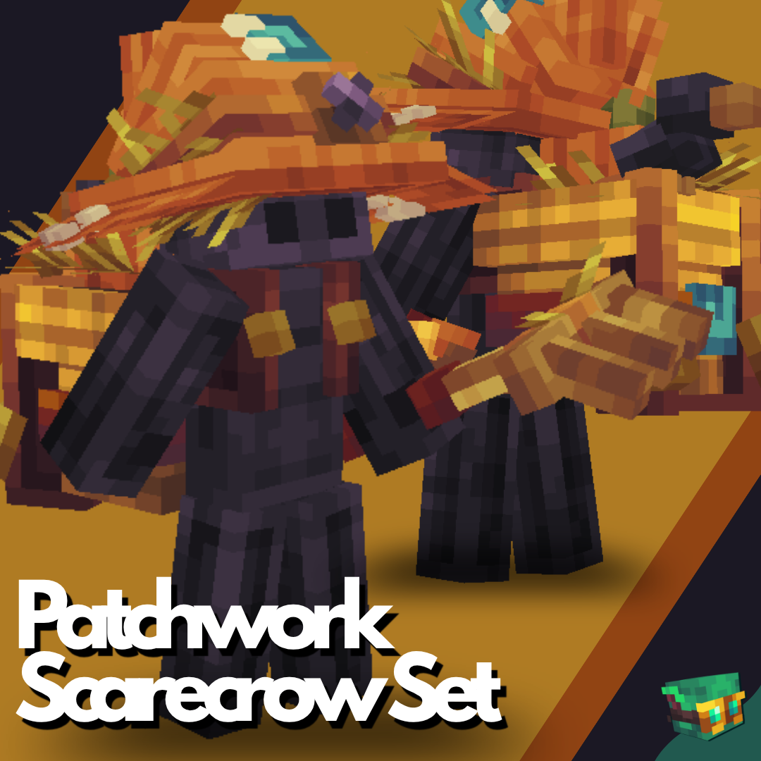 Patchwork Scarecrow Set | Dyeable Hat, Backpack & Rake preview image