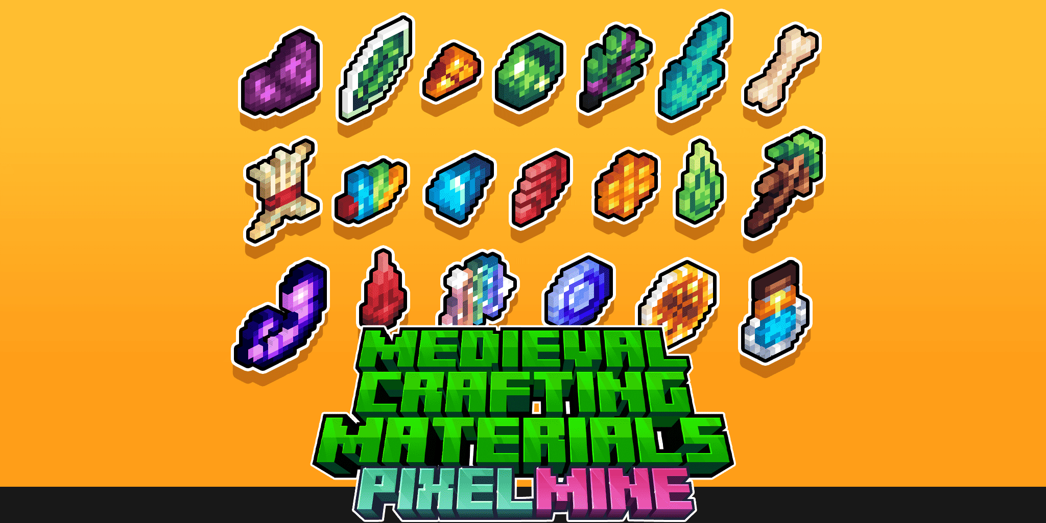 PixelMine | Crafting Material Graphics - MCModels