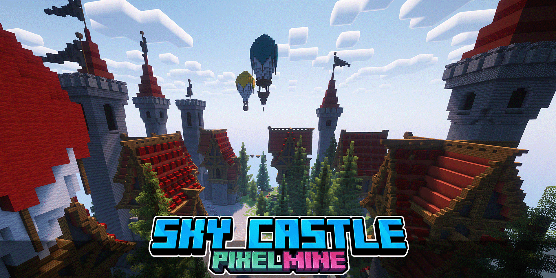 PixelMine | Sky Castle Spawn @250x250 - MCModels