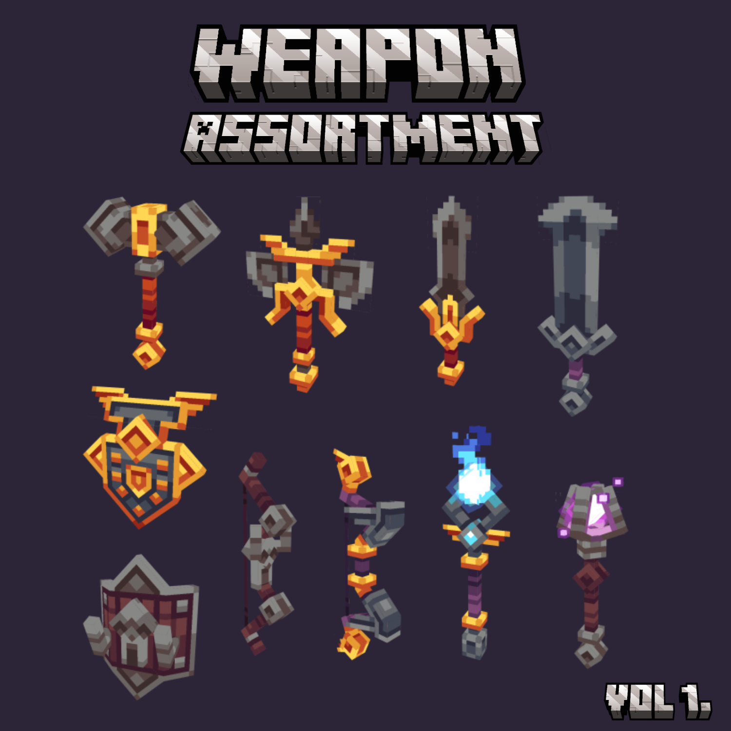 Assortment Weapon Set - 16x - MCModels