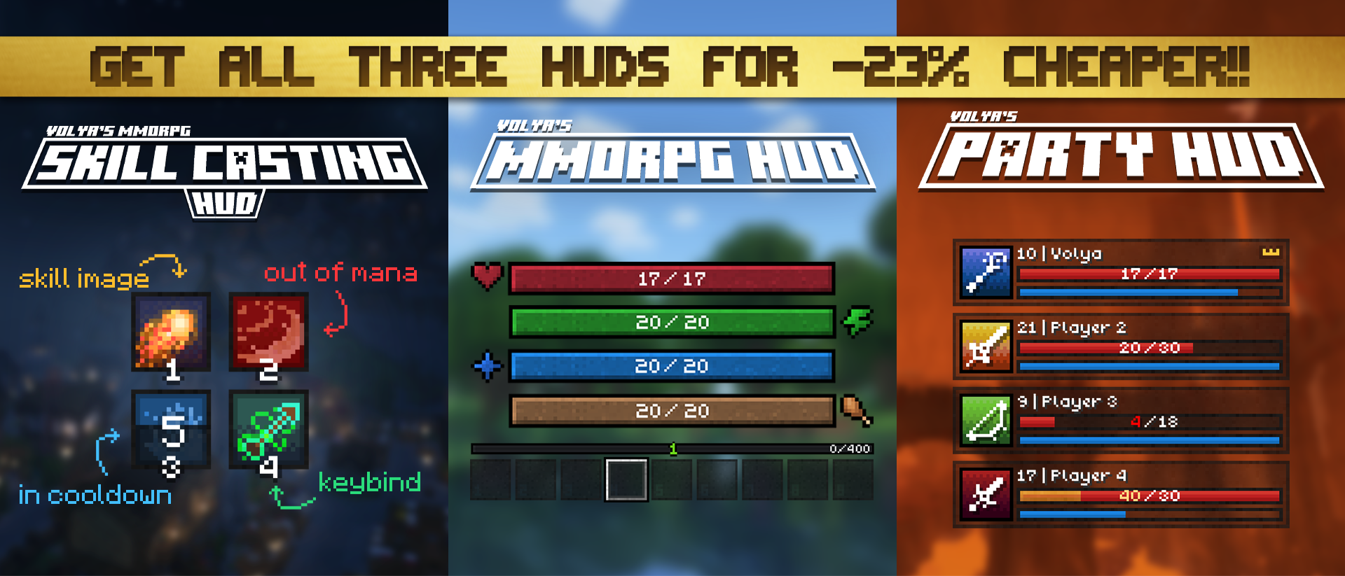 MMORPG HUDs Collection