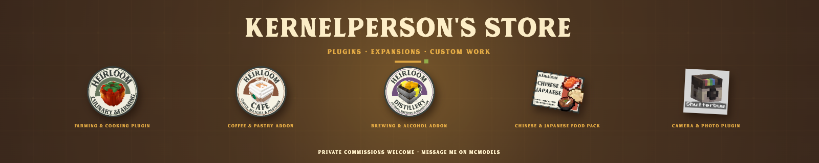 Kernelperson's Store banner